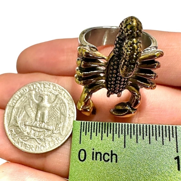 Scorpion Ring for Men – 316L Stainless Steel | Gold & Silver Gothic Jewelry - Picture 4 of 7